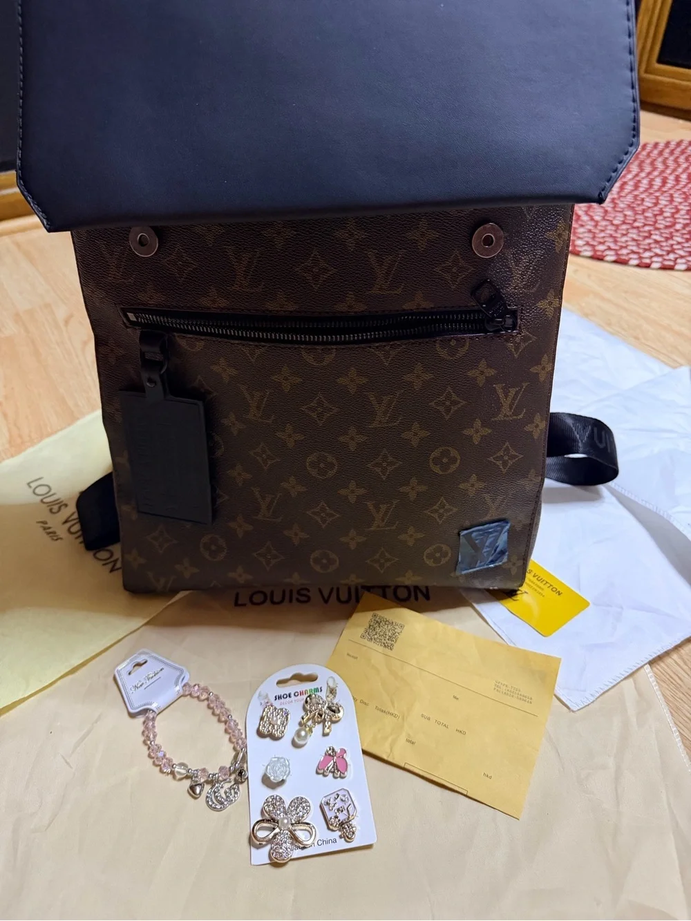 Monogram Canvas Brown Women's Backpack